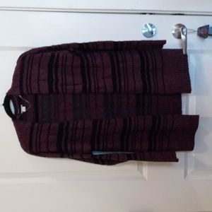 Mossimo women's Small deliberately distressed with man-made runs. Open front.